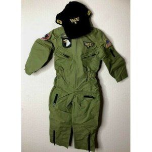 Aeromax Jr. Fighter Pilot Suit with Embroidered Ca